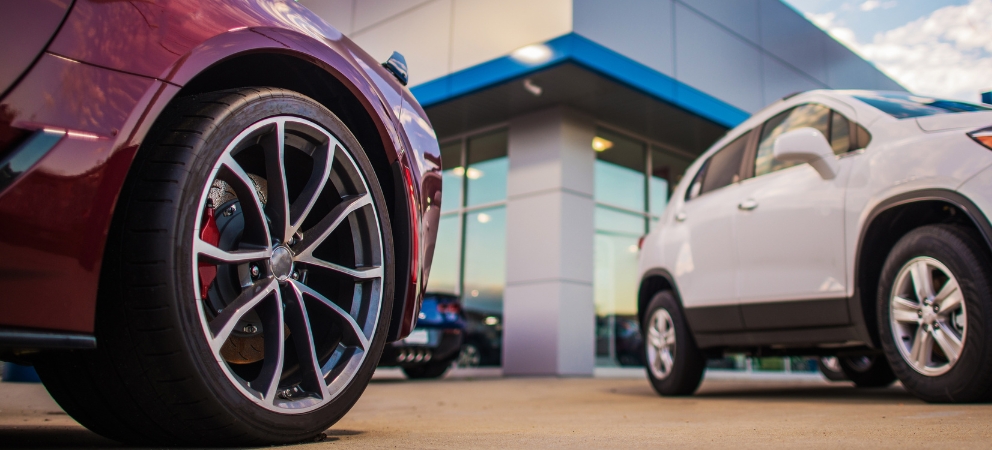 Cars outside at dealership
